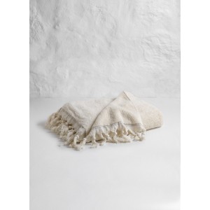 Natural / Taupe Stripe Plain Terry Bath Towel