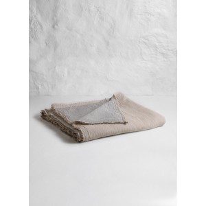 Taupe-Grey Muslin Blanket