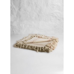 Natural/Mustard Striped Throw