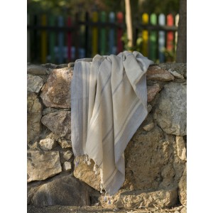 Natural Marine Linen Turkish Towel