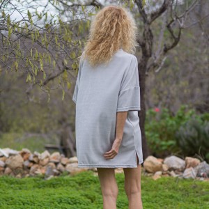 Terry Towel Mini Shirt Dress