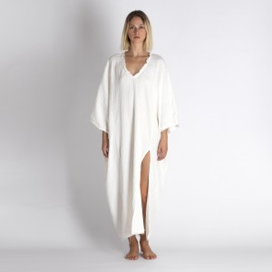 Muslin double layered cotton maxi kaftan