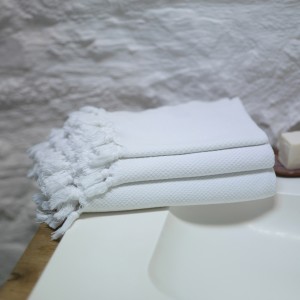 Pamukkale Hand Towel - White