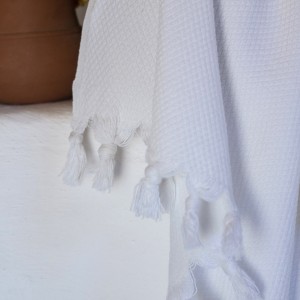 Pamukkale Hand Towel - White