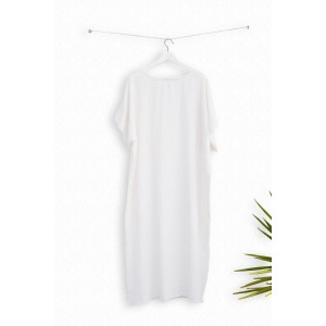 White Sile Caftan Dress