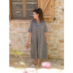 Charcoal SILE SHIRT DRESS