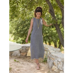 Charcoal / Olive SILE SLEEVELESS DRESS