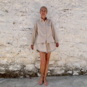 Muslin Shirt Taupe-Grey