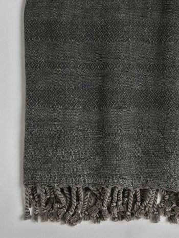 Stonewashed Turkish Towel - Dark Grey