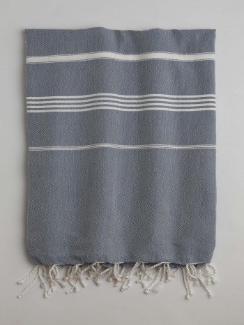 Jeans Blue-White Classic Large Turkish Towel