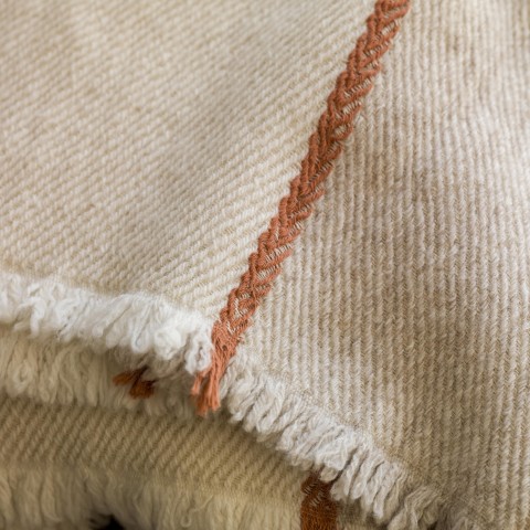 Wool Blended Throw-01AN