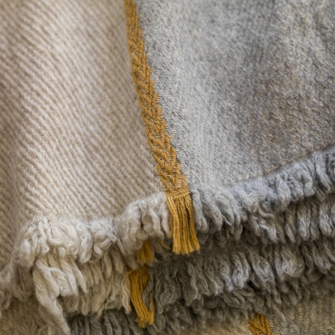 Wool Blended Throw-01AN