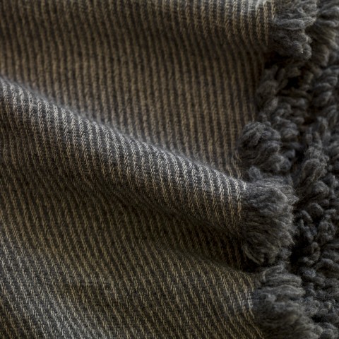 Wool Blended Throw - 03OS