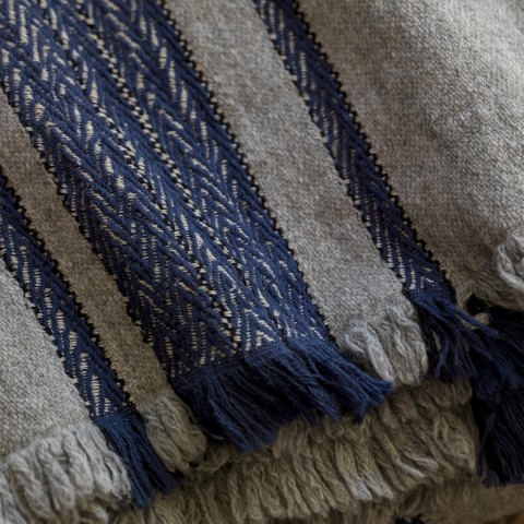 Wool Blended Throw 04LA