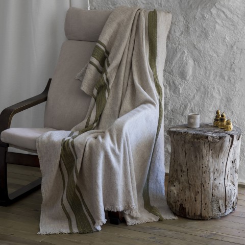 Wool Blended Throw 04LA