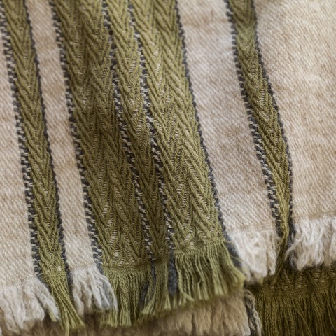 Wool Blended Throw 04LA