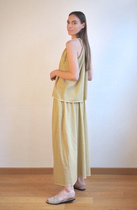 Olive Sile Halter Top
