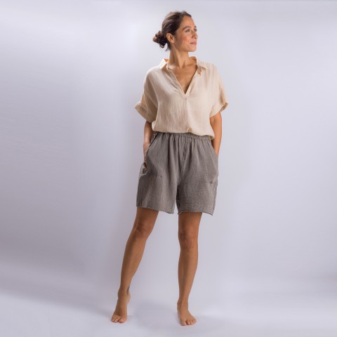 Sile Collared Top