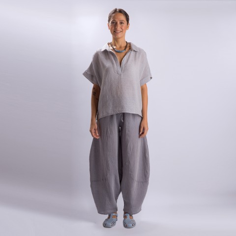 Sile Collared Top