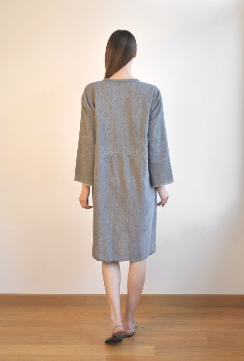 Charcoal Sile Tunic Dress 