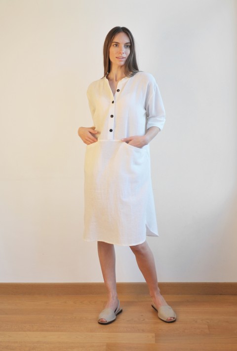 Off-White Sile Tunic Dress