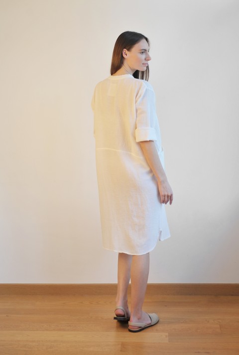 Off-White Sile Tunic Dress