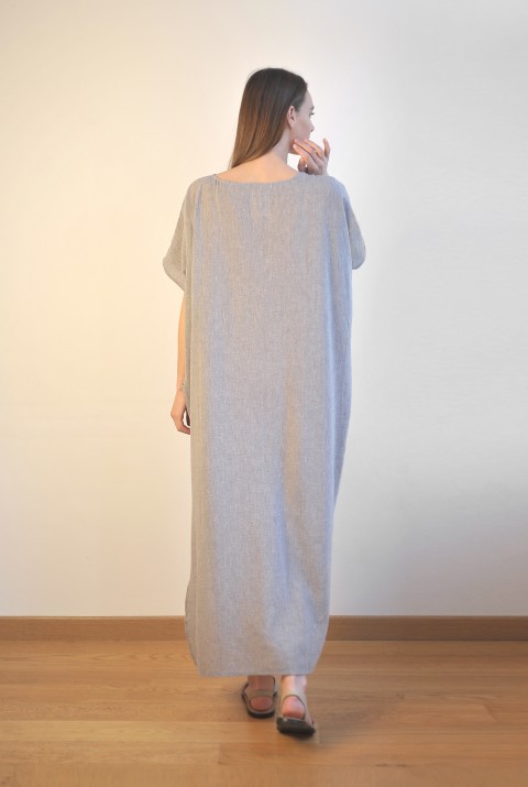 Grey Sile Caftan