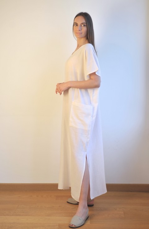 White Sile Caftan