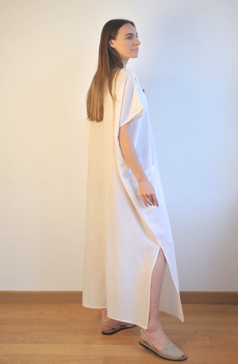 White Sile Caftan