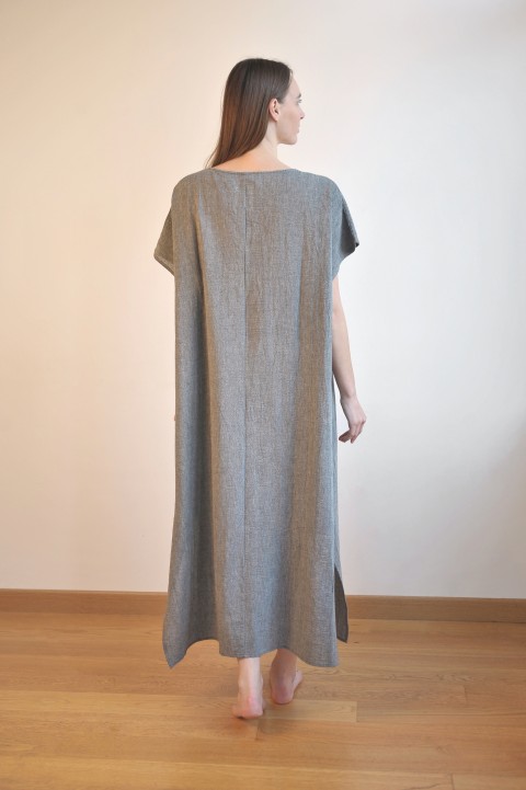 Charcoal Sile Basic Dress