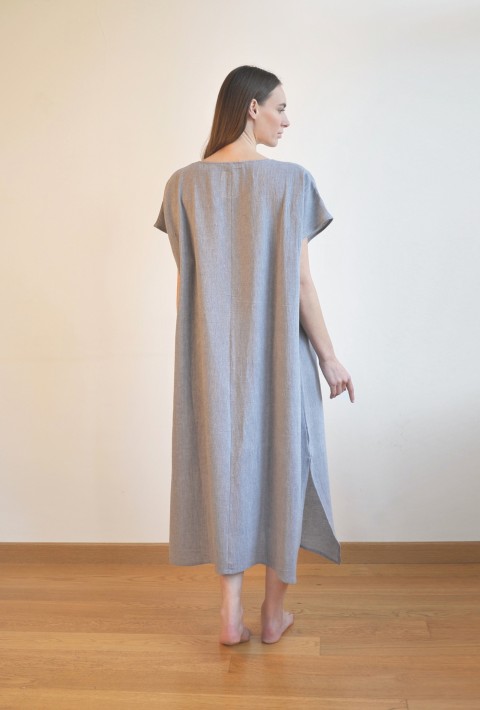 Grey Sile Basic Dress