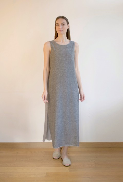 Charcoal / Grey SILE SLEEVELESS DRESS