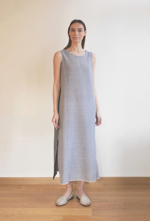 Charcoal / Grey SILE SLEEVELESS DRESS