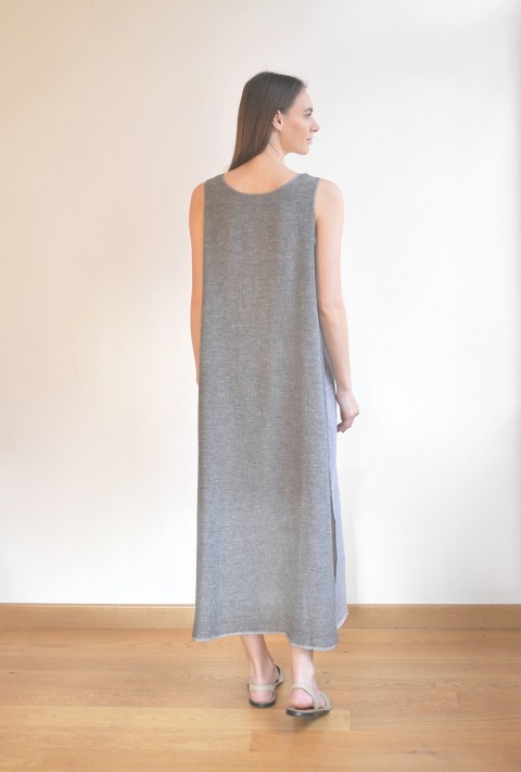 Charcoal / Grey SILE SLEEVELESS DRESS