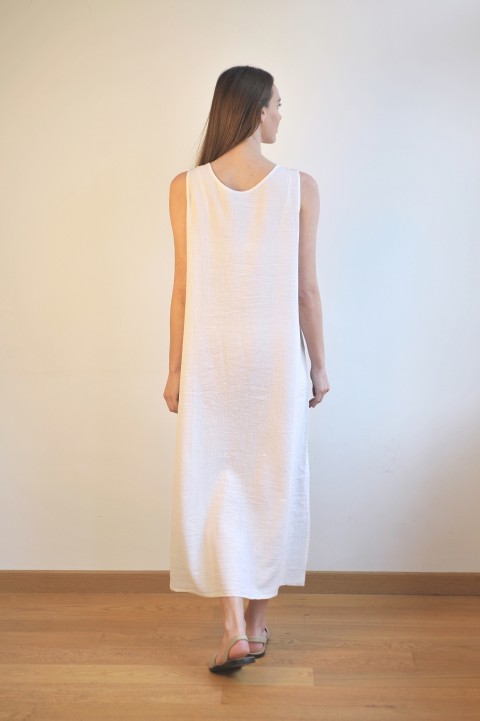 Off-White Marine SILE SLEEVELESS DRESS