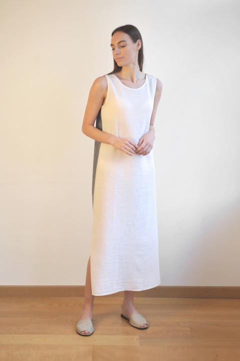 Off-White Marine SILE SLEEVELESS DRESS