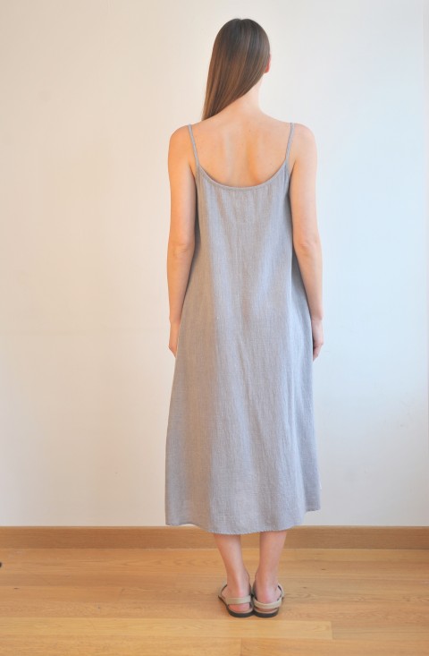 Grey / Grey Striped SILE SUNDRESS