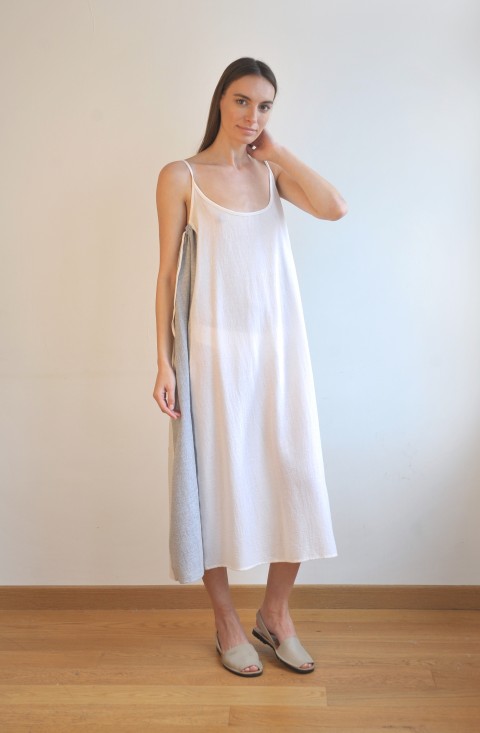 Off-White / Marine Striped SILE  SUNDRESS