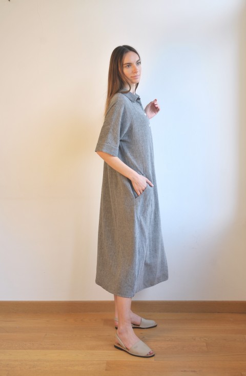 Charcoal SILE SHIRT DRESS