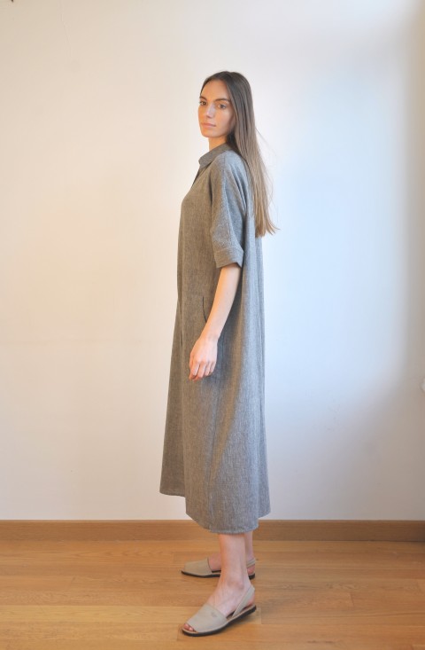 Charcoal SILE SHIRT DRESS