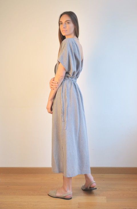 Grey SILE COLUMN DRESS