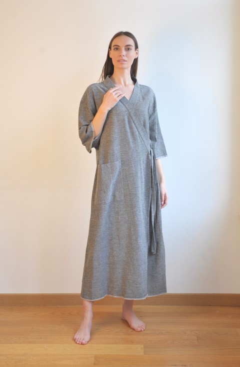 Charcoal SILE KIMONO