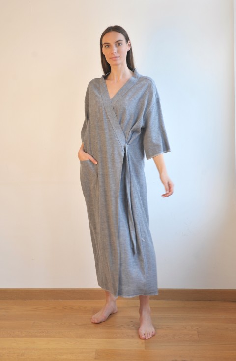 Charcoal SILE KIMONO