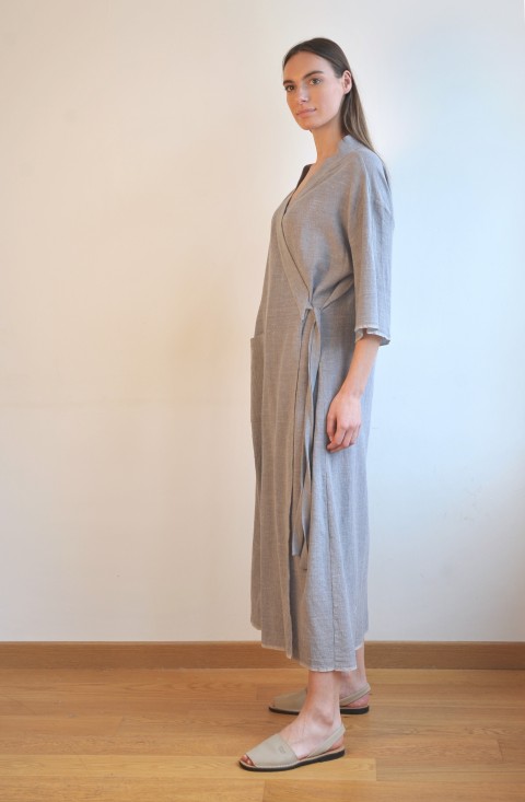 Grey SILE KIMONO