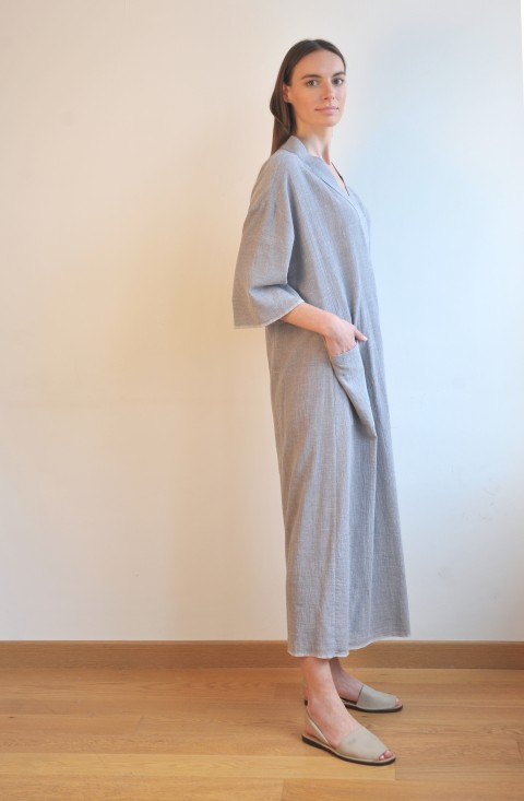 Grey SILE KIMONO