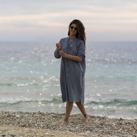 Marine Sile Shirt Tunic