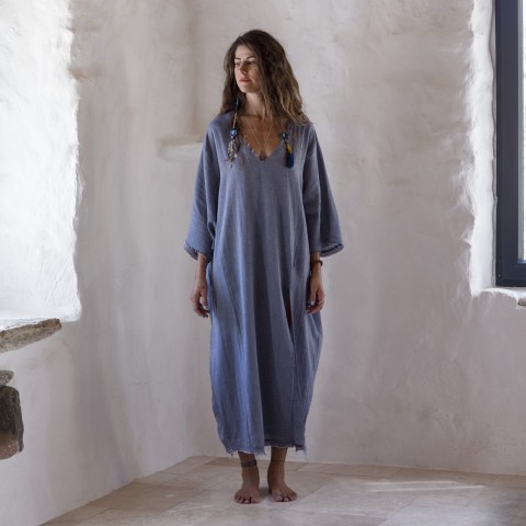 Marine Sile Maxi Caftan