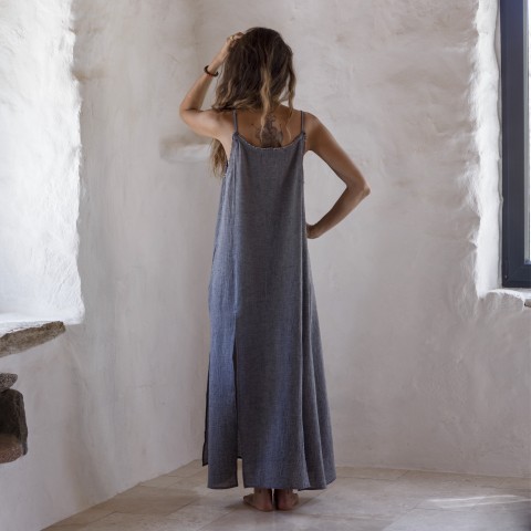 Charcoal Sile Maxi Dress