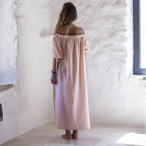 Blush Sile Off Shoulder Dress