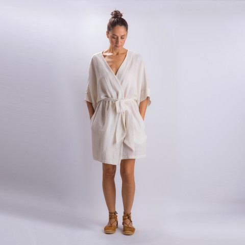 Sile Mini Wrap Dress